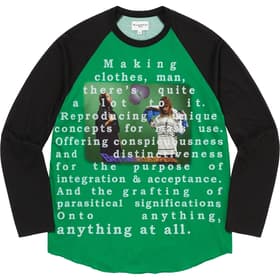 Supreme Bernadette Corporation Raglan L/S Top Green