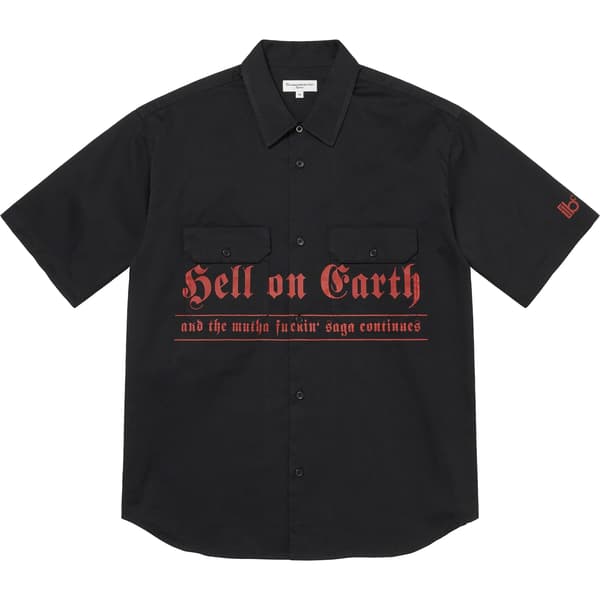 Supreme Bernadette Corporation S/S Work Shirt - Black (front)