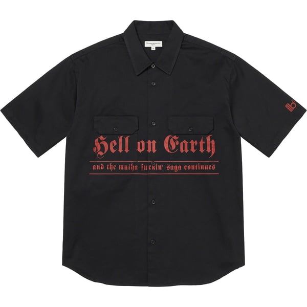 Supreme Bernadette Corporation S/S Work Shirt - Black (front)
