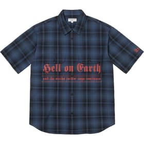 Supreme Bernadette Corporation S/S Work Shirt Navy Plaid