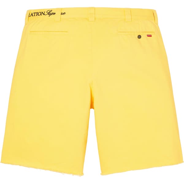 Supreme Bernadette Corporation Work Short - Yellow (front)