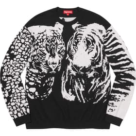 Supreme Big Cats Jacquard L/S Top Black