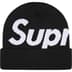 Supreme Big Logo Beanie - Black (front)