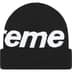 Supreme Big Logo Beanie - Black (front)