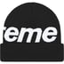 Supreme Big Logo Beanie - Black (front)