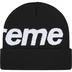 Supreme Big Logo Beanie - Black (front)