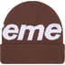 Supreme Big Logo Beanie - Brown (front)