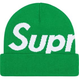 Supreme Big Logo Beanie Green