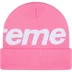 Supreme Big Logo Beanie - Pink (front)