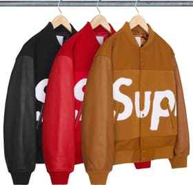 Supreme Big Logo Chenille Varsity Jacket