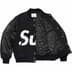 Supreme Big Logo Chenille Varsity Jacket - Black (front)