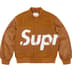 Supreme Big Logo Chenille Varsity Jacket - Mustard (front)