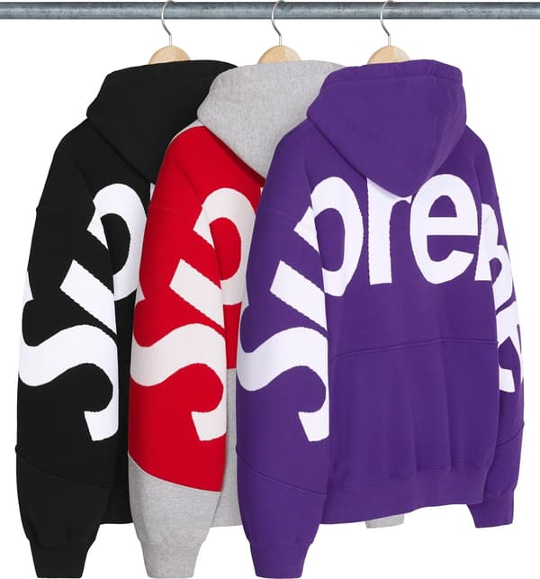 Supreme Big Logo Jacquard Hooded Sweatshirt - Product Image