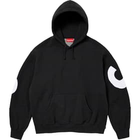 Supreme Big Logo Jacquard Hooded Sweatshirt Black