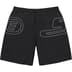 Supreme Big Logo Nylon Short - Black (front)