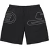 Supreme Big Logo Nylon Short - Black (front)