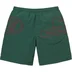 Supreme Big Logo Nylon Short - Dark Green (front)