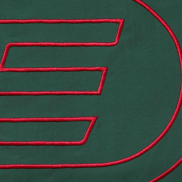 Supreme Big Logo Nylon Short - Dark Green (front)