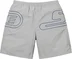 Supreme Big Logo Nylon Short - Grey (front)