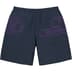 Supreme Big Logo Nylon Short - Navy (front)