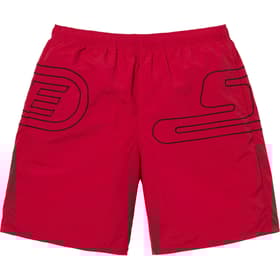Supreme Big Logo Nylon Short Red