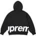 Supreme Big Logo Zip Up Hooded Sweatshirt - Black (front)