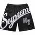 Supreme Big Script Mesh Short - Black (front)