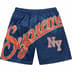 Supreme Big Script Mesh Short - Navy (front)