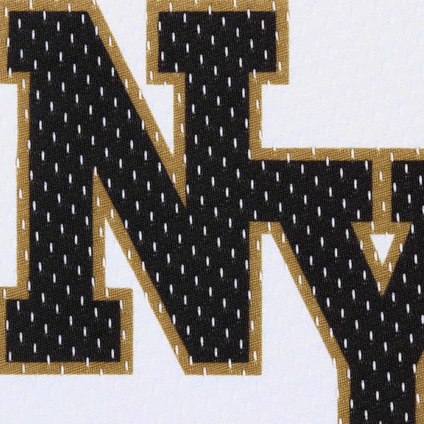 Supreme Big Script Mesh Short - White (front)