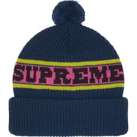 Supreme Big Stripe Beanie Navy