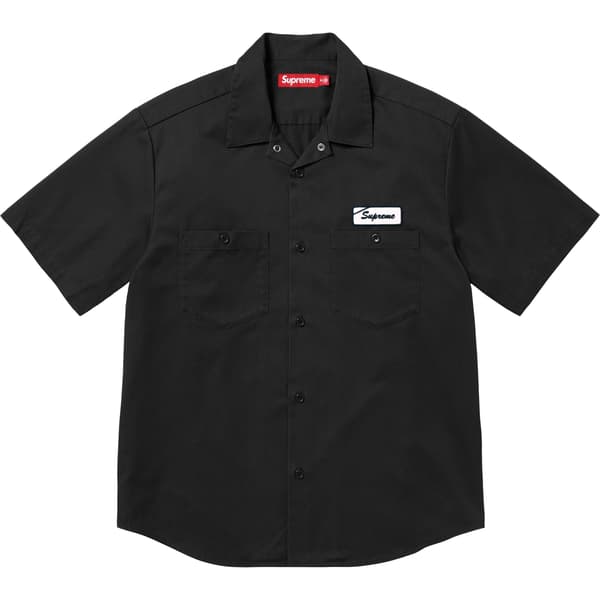 Supreme Bitch S/S Work Shirt - Black (front)