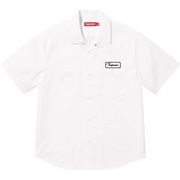 Supreme Bitch S/S Work Shirt - White (front)