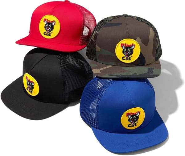 Supreme Black Cat Mesh Back 5-Panel - Product Image