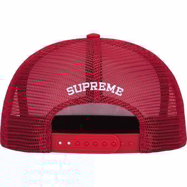 Supreme Black Cat Mesh Back 5-Panel - Red (front)