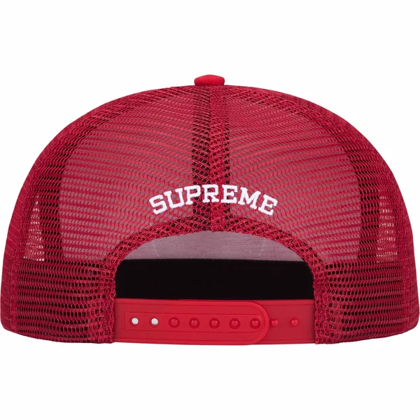 Supreme Black Cat Mesh Back 5-Panel - Red (front)
