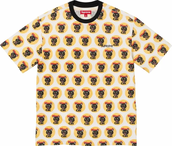 Supreme Black Cat S/S Top - Product Image