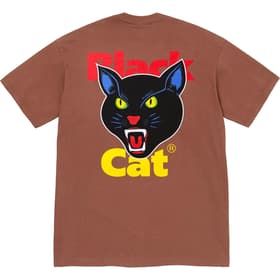 Supreme Black Cat Tee Brown