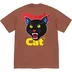 Supreme Black Cat Tee - Brown (front)