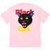 Supreme Black Cat Tee - Light Pink (front)