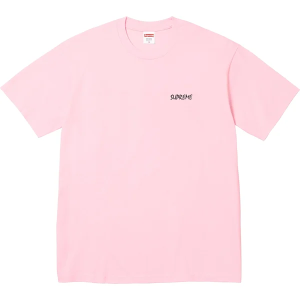 Supreme Black Cat Tee - Light Pink (front)