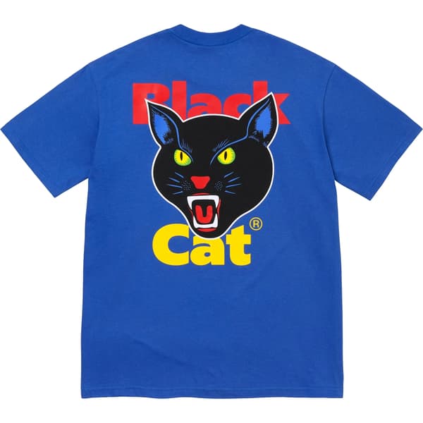Supreme Black Cat Tee - Royal (front)