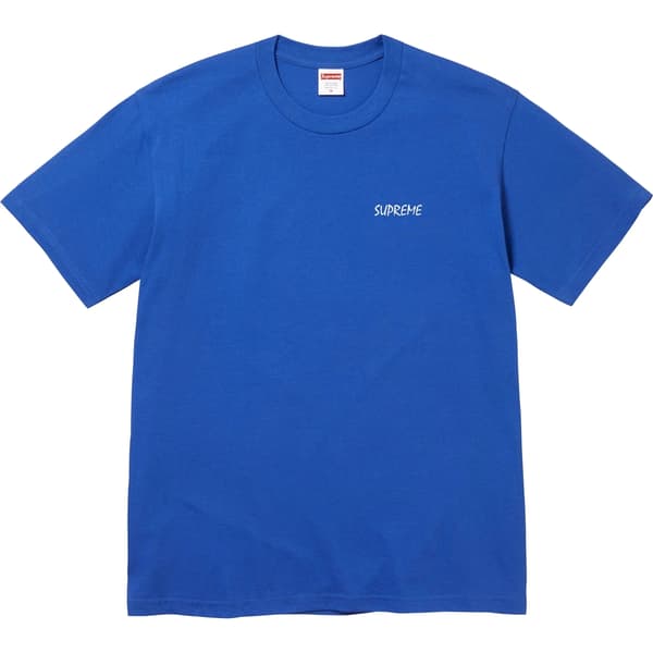 Supreme Black Cat Tee - Royal (front)