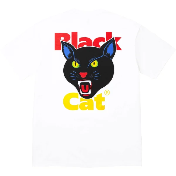 Supreme Black Cat Tee - White (front)