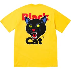 Supreme Black Cat Tee Yellow