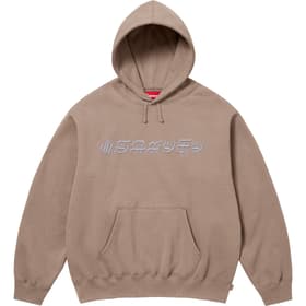 Supreme Blackletter Hooded Sweatshirt Dusty Brown