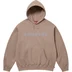 Supreme Blackletter Hooded Sweatshirt - Dusty Brown (front)