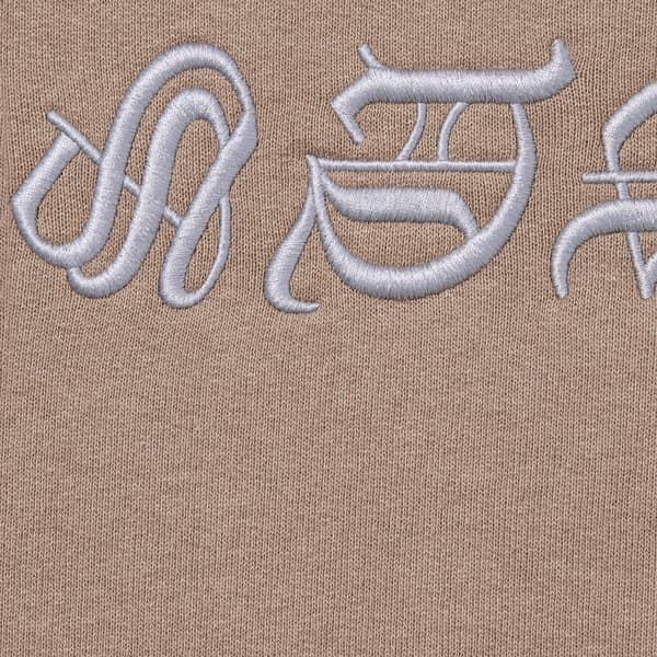 Supreme Blackletter Hooded Sweatshirt - Dusty Brown (front)