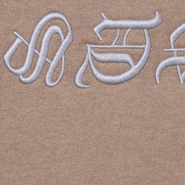 Supreme Blackletter Hooded Sweatshirt - Dusty Brown (front)