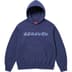 Supreme Blackletter Hooded Sweatshirt - Washed Navy (front)
