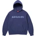 Supreme Blackletter Hooded Sweatshirt - Washed Navy (front)